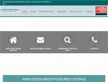 Tablet Screenshot of maplesdengroup.com